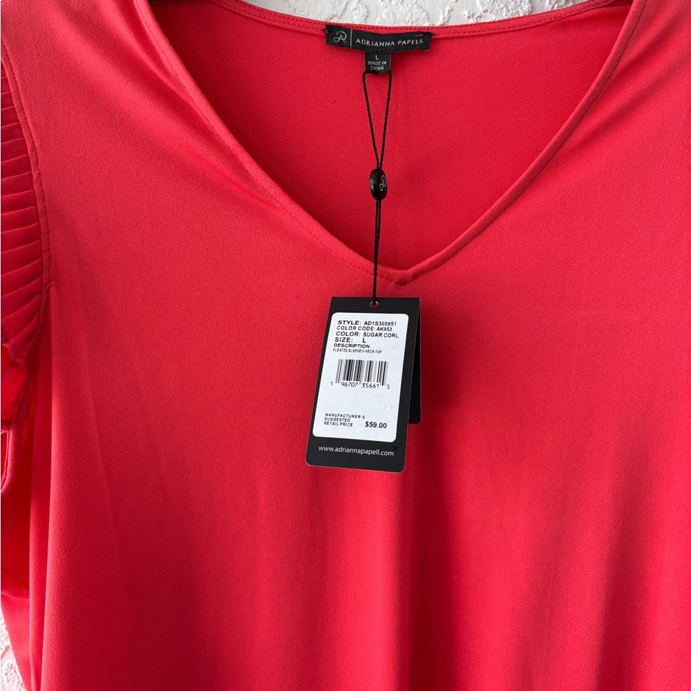 NEW Adrianna Papell Top (matches JCrew capris in this closet) - Picture 2 of 4